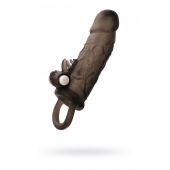 Чёрная насадка на пенис Toyfa XLover с вибрацией - ToyFa - в Йошкар-Оле купить с доставкой