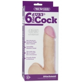 Ультра реалистичная насадка Vac-U-Lock  6  ULTRASKYN Cock - 17,3 см. - Doc Johnson - купить с доставкой в Йошкар-Оле