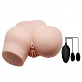 Телесный полуторс с двумя любовными тоннелями и вибрацией - Baile - в Йошкар-Оле купить с доставкой