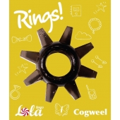 Чёрное эрекционное кольцо Rings Cogweel - Lola Games - в Йошкар-Оле купить с доставкой