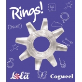 Прозрачное эрекционное кольцо Rings Cogweel - Lola Games - в Йошкар-Оле купить с доставкой
