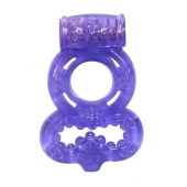 Фиолетовое эрекционное кольцо Rings Treadle с подхватом - Lola Games - в Йошкар-Оле купить с доставкой