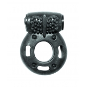 Черное эрекционное кольцо с вибрацией Rings Axle-pin - Lola Games - в Йошкар-Оле купить с доставкой
