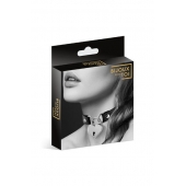 Черный чокер с замком в форме сердца - Bijoux Pour Toi - купить с доставкой в Йошкар-Оле
