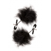 Зажимы для сосков с пухом FEATHERED NIPPLE CLAMPS - Blush Novelties - купить с доставкой в Йошкар-Оле