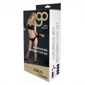 Комплект наручников и поножей LUXURIOUS BED RESTRAINT CUFF SET - Blush Novelties - купить с доставкой в Йошкар-Оле