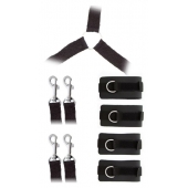 Комплект наручников и поножей LUXURIOUS BED RESTRAINT CUFF SET - Blush Novelties - купить с доставкой в Йошкар-Оле