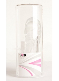 Прозрачная гелевая насадка с клиторальным отростком - 13 см. - Toyfa Basic - в Йошкар-Оле купить с доставкой