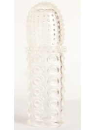 Прозрачная закрытая гелевая насадка - 13,5 см. - Toyfa Basic - в Йошкар-Оле купить с доставкой