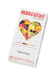 Жёлтые презервативы Masculan Ultra Tutti-Frutti с фруктовым ароматом - 10 шт. - Masculan - купить с доставкой в Йошкар-Оле