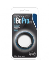Черно-синее эрекционное кольцо Silicone Go Pro Cock Ring - Blush Novelties - в Йошкар-Оле купить с доставкой