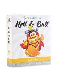 Стимулирующий презерватив-насадка Roll   Ball Banana - Sitabella - купить с доставкой в Йошкар-Оле