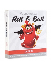 Стимулирующий презерватив-насадка Roll   Ball Cherry - Sitabella - купить с доставкой в Йошкар-Оле