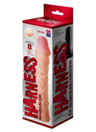 Насадка на пояс Harness RED LINE - 21,5 см. - LOVETOY (А-Полимер) - купить с доставкой в Йошкар-Оле