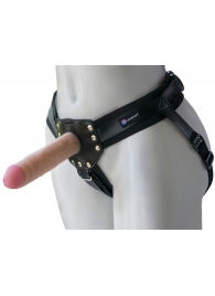 Черный пояс-трусики с двумя насадками  Экзотик-Linda  - 15,5 и 10,5 см. - LOVETOY (А-Полимер) - купить с доставкой в Йошкар-Оле