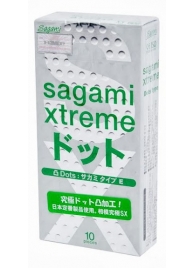 Презервативы Sagami Xtreme Type-E с точками - 10 шт. - Sagami - купить с доставкой в Йошкар-Оле