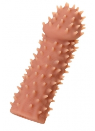 Телесная реалистичная насадка KOKOS Extreme Sleeve 07 с дополнительной стимуляцией - 12,7 см. - KOKOS - в Йошкар-Оле купить с доставкой