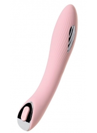 Розовый силиконовый вибратор с электростимуляцией TESLA G-POINT - 21 см. - ToyFa - купить с доставкой в Йошкар-Оле