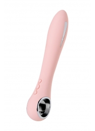 Розовый силиконовый вибратор с электростимуляцией GALVANI VIBE - 21 см. - ToyFa - купить с доставкой в Йошкар-Оле