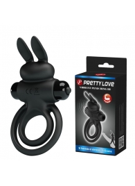 Черное эрекционное кольцо с вибростимуляцией клитора Vibrant Penis Ring III - Baile - в Йошкар-Оле купить с доставкой