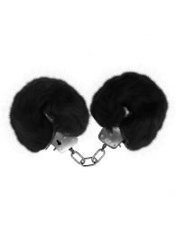 Черные меховые наручники Love с ключиками - Baile - купить с доставкой в Йошкар-Оле