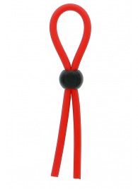 Красное эрекционное лассо с одной бусинкой-утяжкой STRETCHY THICK LASSO - Dream Toys - в Йошкар-Оле купить с доставкой