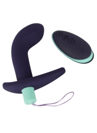 Темно-фиолетовый вибростимулятор простаты с пультом ДУ Remote Controlled Prostate Plug - Orion - в Йошкар-Оле купить с доставкой