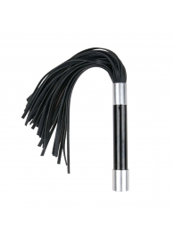 Черная плеть Easytoys Flogger With Metal Grip - 38 см. - Easy toys - купить с доставкой в Йошкар-Оле