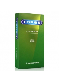 Текстурированные презервативы Torex  С точками  - 12 шт. - Torex - купить с доставкой в Йошкар-Оле