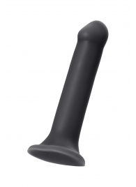 Черный фаллос на присоске Silicone Bendable Dildo XL - 20 см. - Strap-on-me - купить с доставкой в Йошкар-Оле