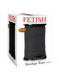 Черная веревка для связывания Bondage Rope - 60,9 м. - Pipedream - купить с доставкой в Йошкар-Оле