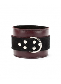 Бордовые наручники Ladys Arsenal на карабинах - БДСМ Арсенал - купить с доставкой в Йошкар-Оле