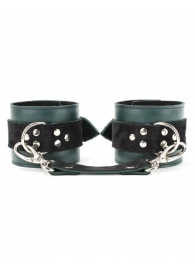 Изумрудные наручники Ladys Arsenal на карабинах - БДСМ Арсенал - купить с доставкой в Йошкар-Оле