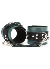 Изумрудные наручники Ladys Arsenal на карабинах - БДСМ Арсенал - купить с доставкой в Йошкар-Оле
