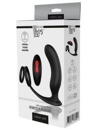 Черный массажер простаты REMOTE P-PLEASER - Dream Toys - в Йошкар-Оле купить с доставкой