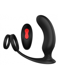 Черный массажер простаты REMOTE P-PLEASER - Dream Toys - в Йошкар-Оле купить с доставкой