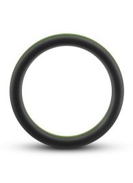 Черно-зеленое эрекционное кольцо Silicone Go Pro Cock Ring - Blush Novelties - в Йошкар-Оле купить с доставкой