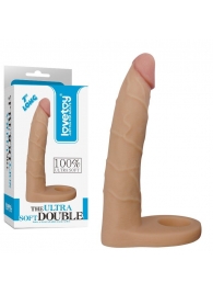 Телесная насадка-фаллоимитатор для двойного проникновения - 17 см. - Lovetoy - купить с доставкой в Йошкар-Оле