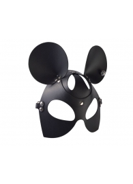 Черная кожаная маска  Мышка - Sitabella - купить с доставкой в Йошкар-Оле