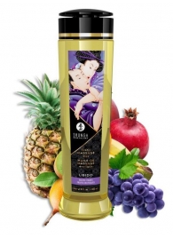 Массажное масло Libido Exotic Fruits с ароматом экзотических фруктов - 240 мл. - Shunga - купить с доставкой в Йошкар-Оле