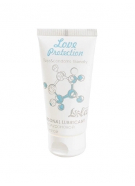 Увлажняющий лубрикант на водной основе Love Protection - 50 мл. - Lola Games - купить с доставкой в Йошкар-Оле