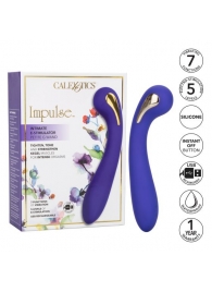 Фиолетовый вибромассажер с электростимуляцией Intimate Estim Petite G Wand - 19 см. - California Exotic Novelties - купить с доставкой в Йошкар-Оле