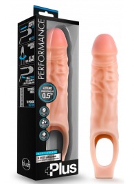 Телесный реалистичный фаллоудлинитель 9 Inch Silicone Cock Sheath Penis Extender - 22,86 см. - Blush Novelties - в Йошкар-Оле купить с доставкой