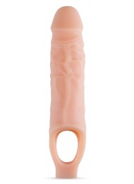 Телесный реалистичный фаллоудлинитель 9 Inch Silicone Cock Sheath Penis Extender - 22,86 см. - Blush Novelties - в Йошкар-Оле купить с доставкой