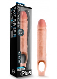 Телесный реалистичный фаллоудлинитель 10 Inch Silicone Cock Sheath Penis Extender - 25,4 см. - Blush Novelties - в Йошкар-Оле купить с доставкой