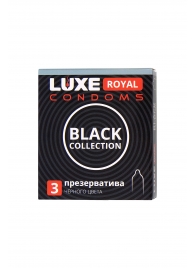 Черные презервативы LUXE Royal Black Collection - 3 шт. - Luxe - купить с доставкой в Йошкар-Оле