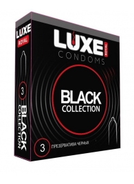 Черные презервативы LUXE Royal Black Collection - 3 шт. - Luxe - купить с доставкой в Йошкар-Оле