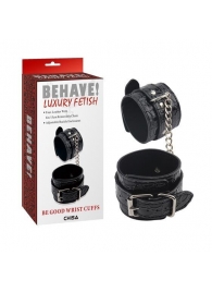 Черные наручники Be good Wrist Cuffs - Chisa - купить с доставкой в Йошкар-Оле