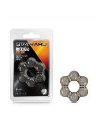 Дымчатое эрекционное кольцо Stay Hard Thick Bead Cock Ring - Blush Novelties - в Йошкар-Оле купить с доставкой