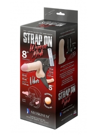 Вибрострапон Woman Midi с вагинальной пробкой - 22 см. - LOVETOY (А-Полимер) - купить с доставкой в Йошкар-Оле
